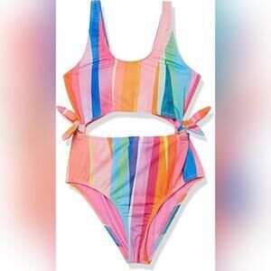 NWT Hobie Girls Cutout One Piece Swimsuit, 16
